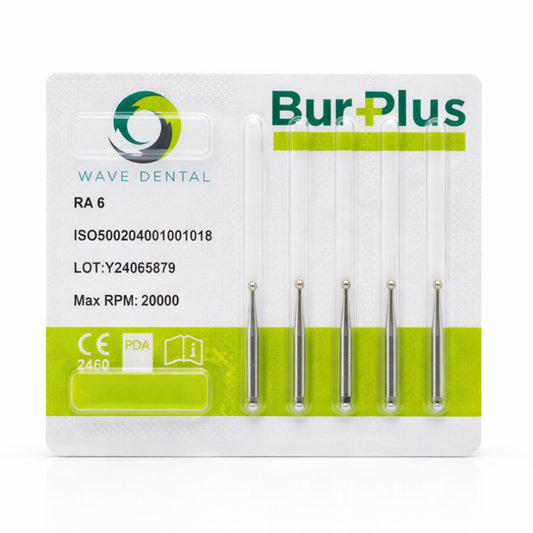 Wave Dental BurPlus – Apvalūs karbidiniai grąžtai RA 6