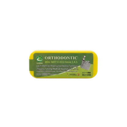 ORTODONTINIAI BREKETAI – Mini MBT 0.022 su kabliukais 3, 4, 5 (Low Profile)