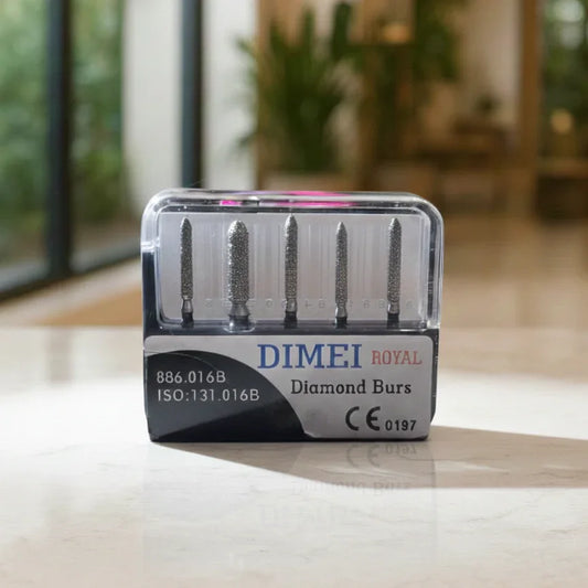 DIMEI Royal deimantinis chamfer frezas aeratoriui – 5 vnt. pakuotė 886-018B / 131-018B