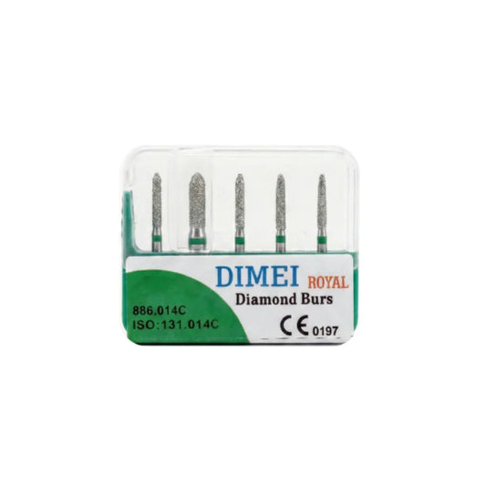 DIMEI Royal – Deimantinė chamfer grąžtai aeratoriui – 5 vnt. rinkinys (886-014C / 131-014)