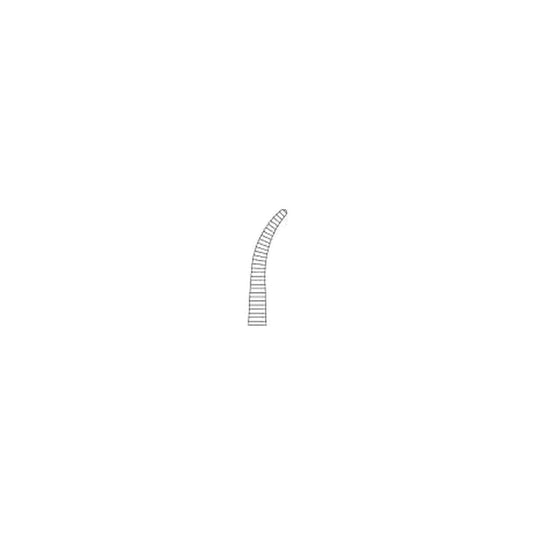 Manufacturer catalogue drawing of the curved Halsted Mosquito jaws